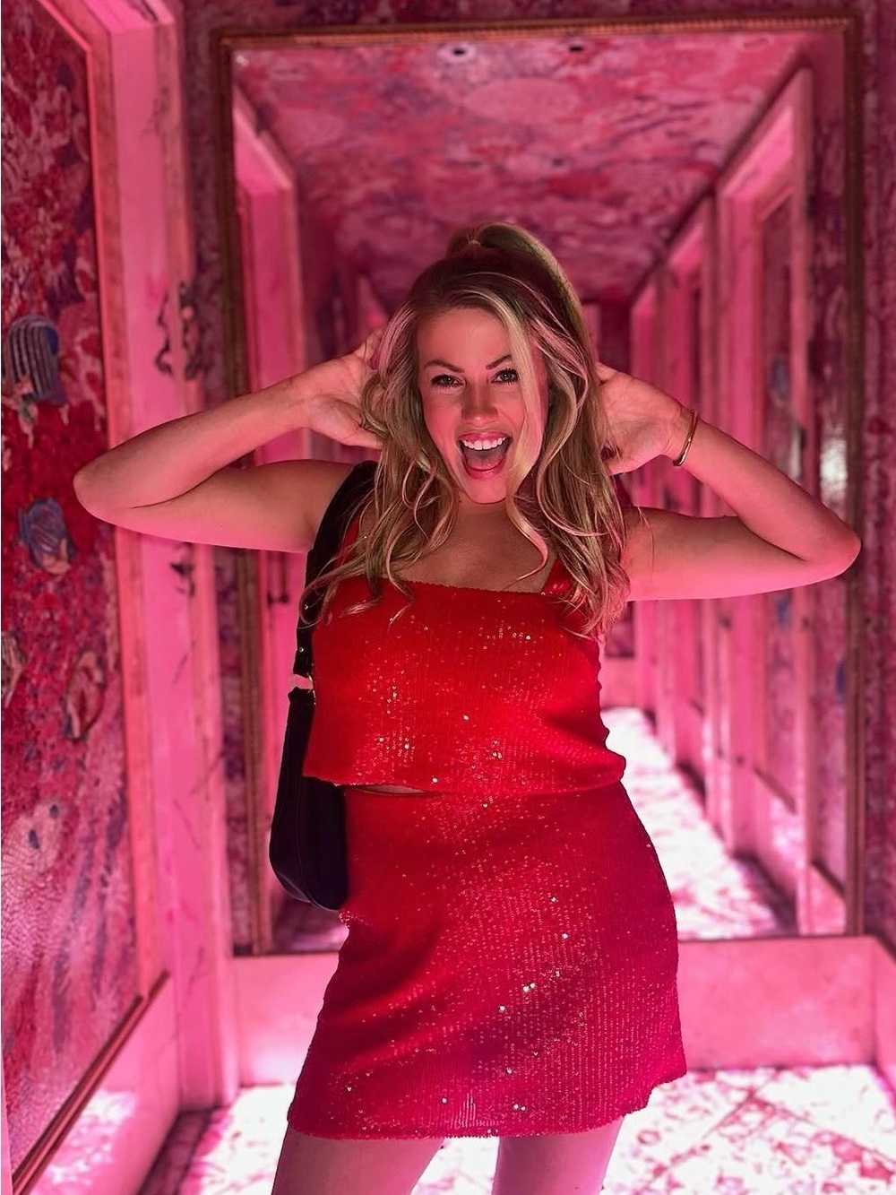 Show Me Your Mumu | Red Sequin Crop & Matching Skort